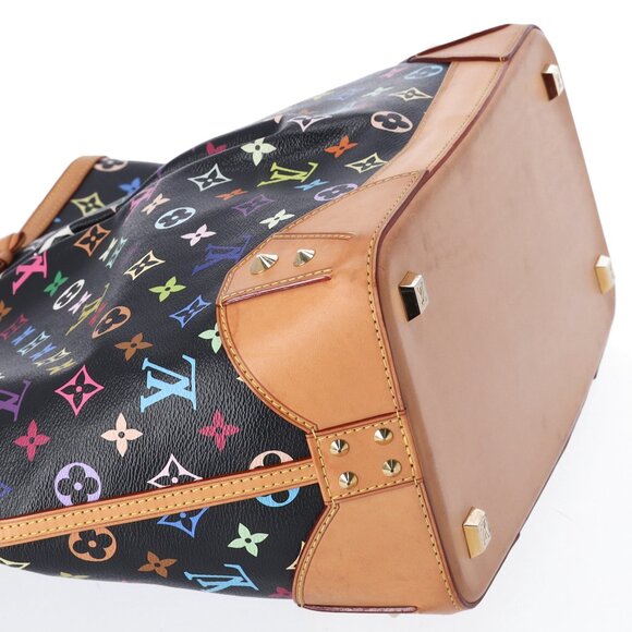 Louis Vuitton x Murakami Charlene GM Monogram Multicolor Tote Black - Picture 8 of 9